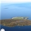 View to the North - Alnes Lake in the foreground and the ocean behind.